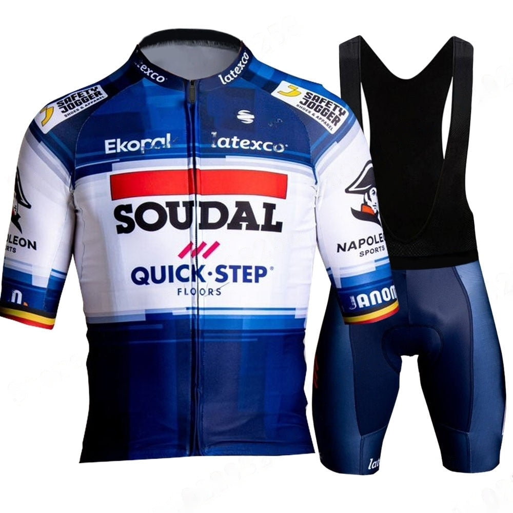 Soudal Quick-Step サイクルジャージ Soudal Quick-Step サイクルジャージ CERAMIC BLUE/WHITE(S
