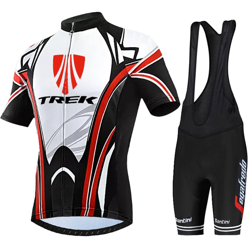 TREK Quick Dry Breathable Cycling Jersey Set