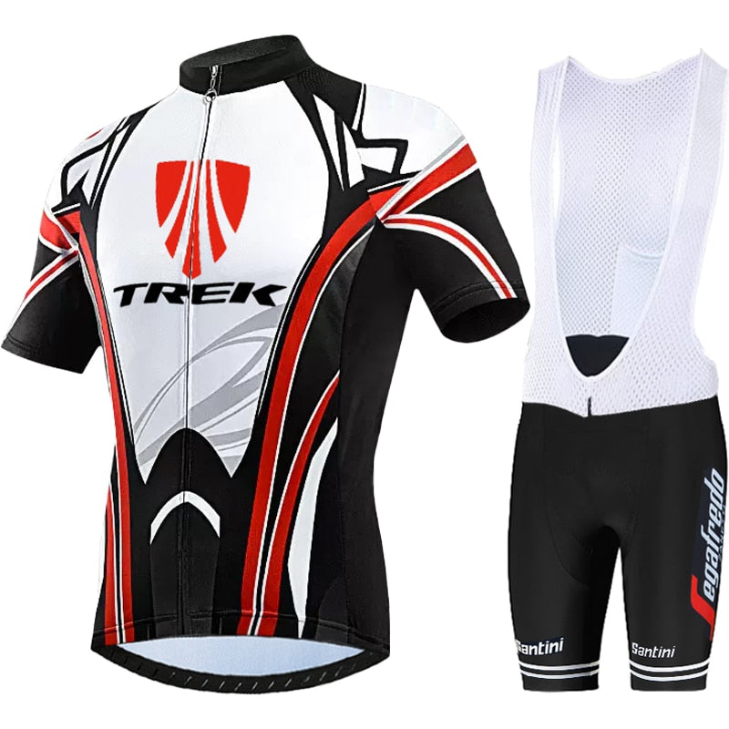TREK Quick Dry Breathable Cycling Jersey Set