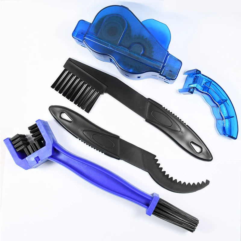 Portable Bicycle Chain Cleaner Brush Kit