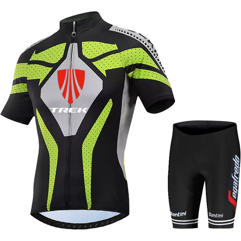 TREK Quick Dry Breathable Cycling Jersey Set