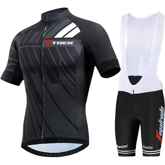 TREK Quick Dry Breathable Cycling Jersey Set