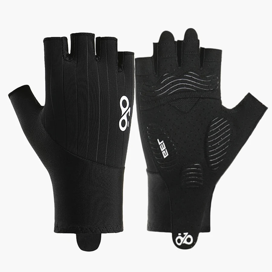 Anti slip and shock-absorbing half finger gloves