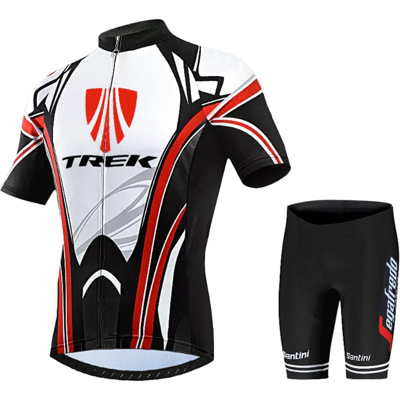 TREK Quick Dry Breathable Cycling Jersey Set