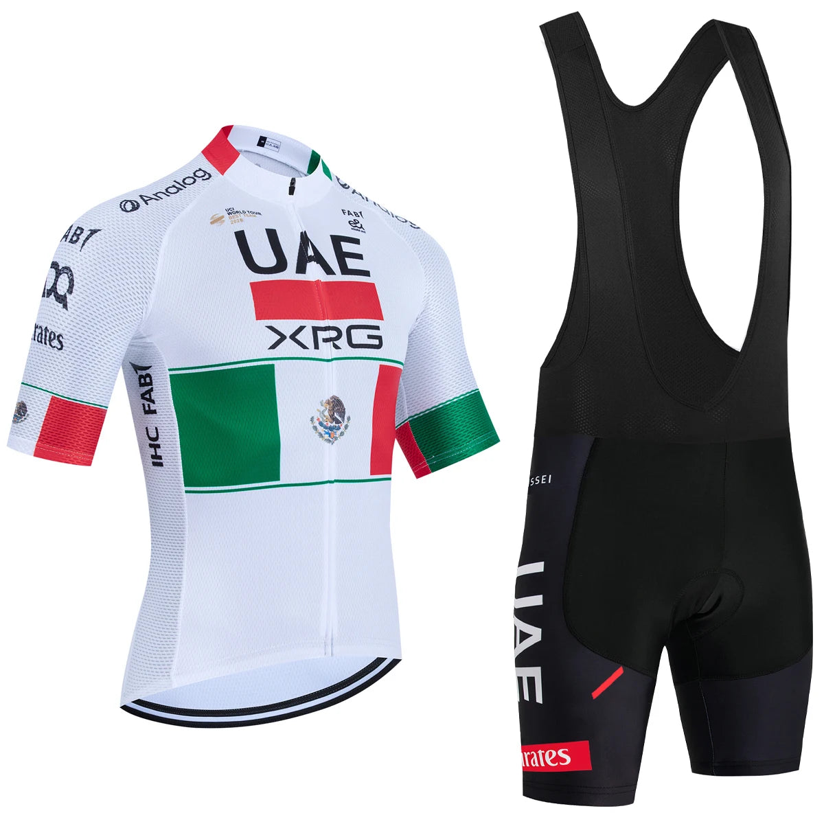 UAE Team-Inspired Cycling Jersey & Shorts Set