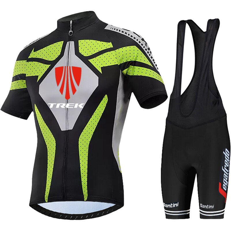 TREK Quick Dry Breathable Cycling Jersey Set