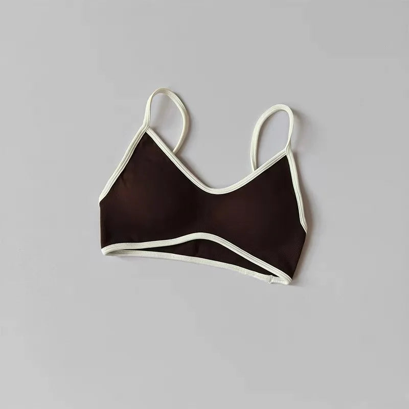 Seamless Color-Block High-Support Sports Bra