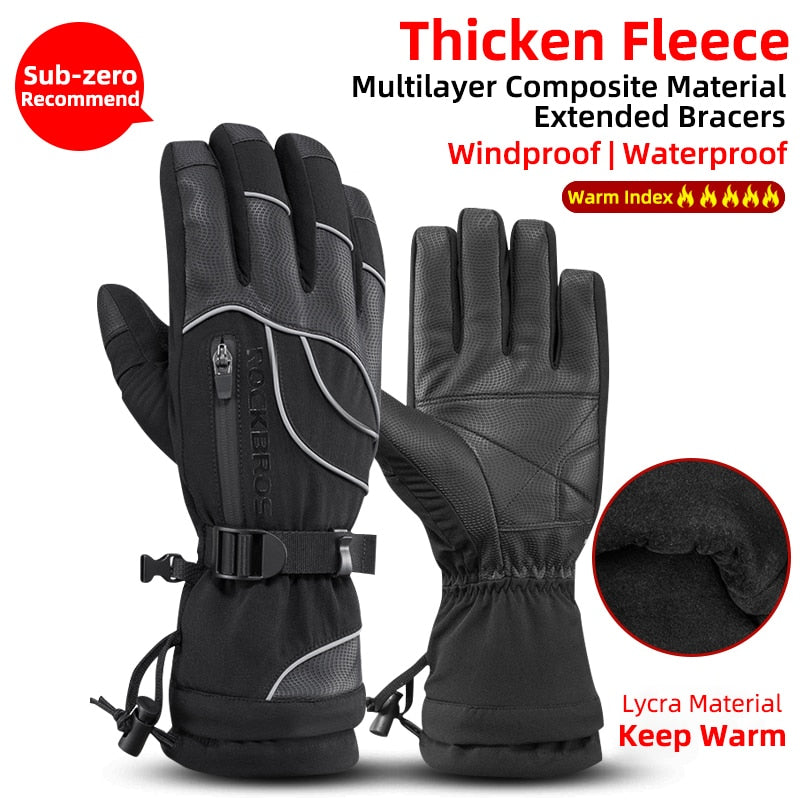 ROCKBROS Winter Fleece Gloves