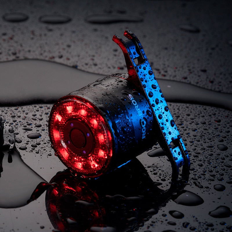 ROCKBROS Bicycle Rear Light USB Charging Safety Warning Cycling Light