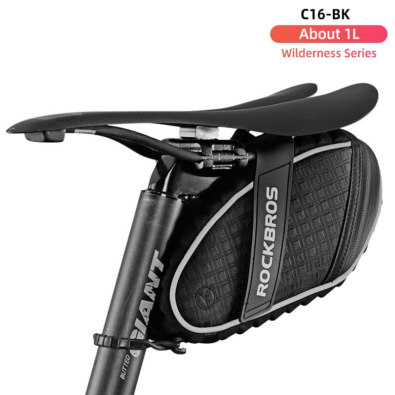 ROCKBROS Bike Bag 3D Shell Rainproof Saddle Bag