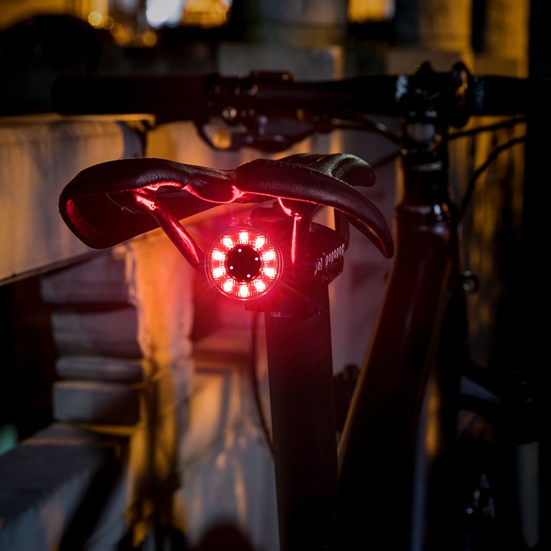 ROCKBROS Bicycle Rear Light USB Charging Safety Warning Cycling Light