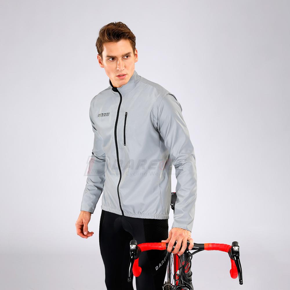 DAREVIE Full Reflective Removable Sleeves Cycling Jacket