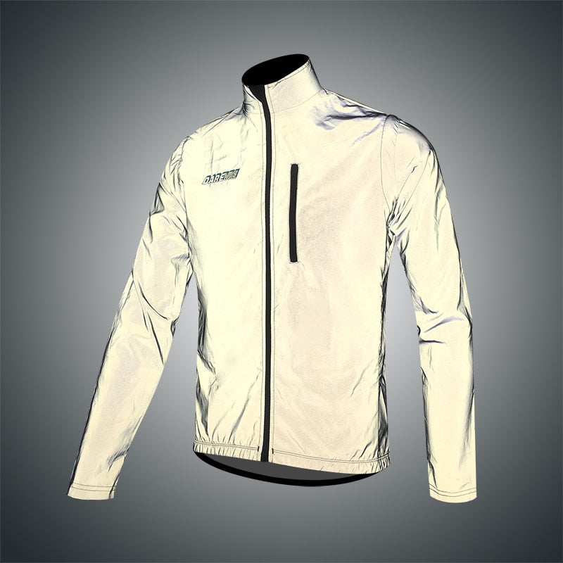 DAREVIE Full Reflective Removable Sleeves Cycling Jacket