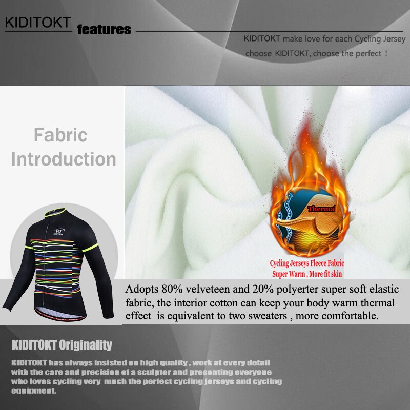 Thermal KIDITOKT Winter Cycling Clothing Set