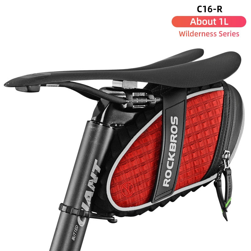 ROCKBROS Bike Bag 3D Shell Rainproof Saddle Bag