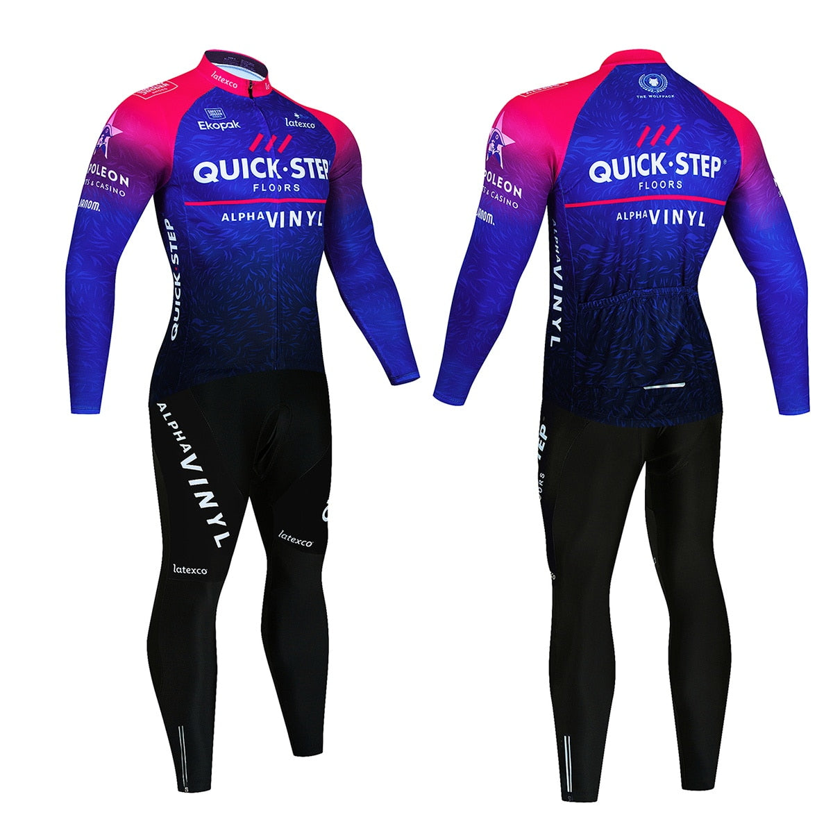 Quick Step Warm Winter Thermal Fleece Cycling Sets