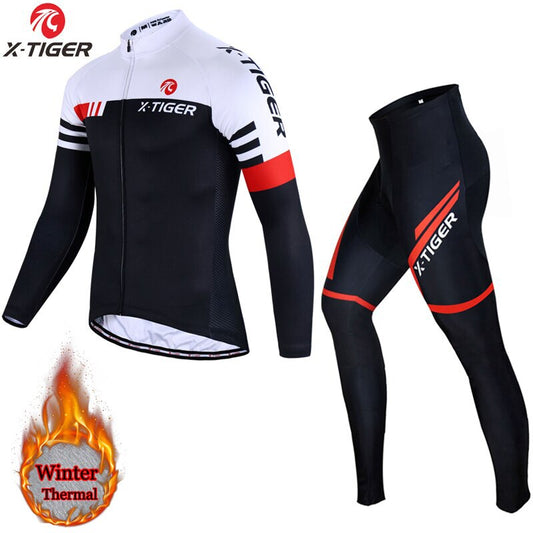 X-TIGER Winter Thermal Fleece Cycling Set X69