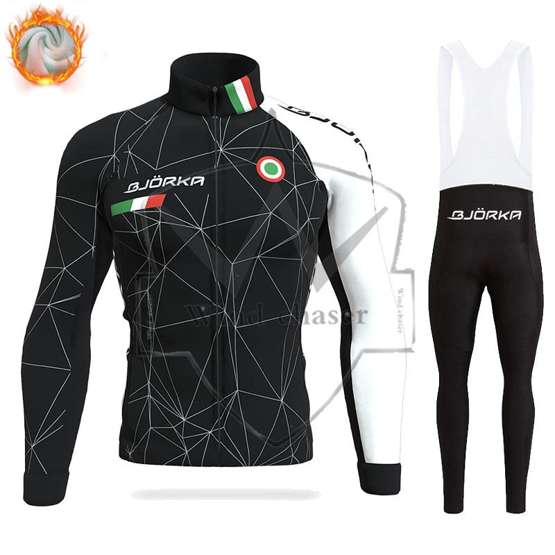Ralvpha thermal fleece Cycling set