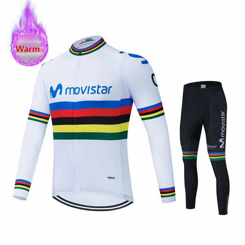 Movistar Pro Team Winter Thermal Cycling Set