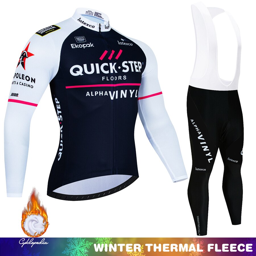 Quick Step Warm Winter Thermal Fleece Cycling Sets
