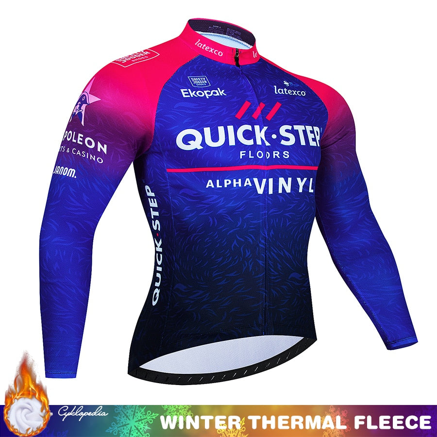 Quick Step Warm Winter Thermal Fleece Cycling Sets