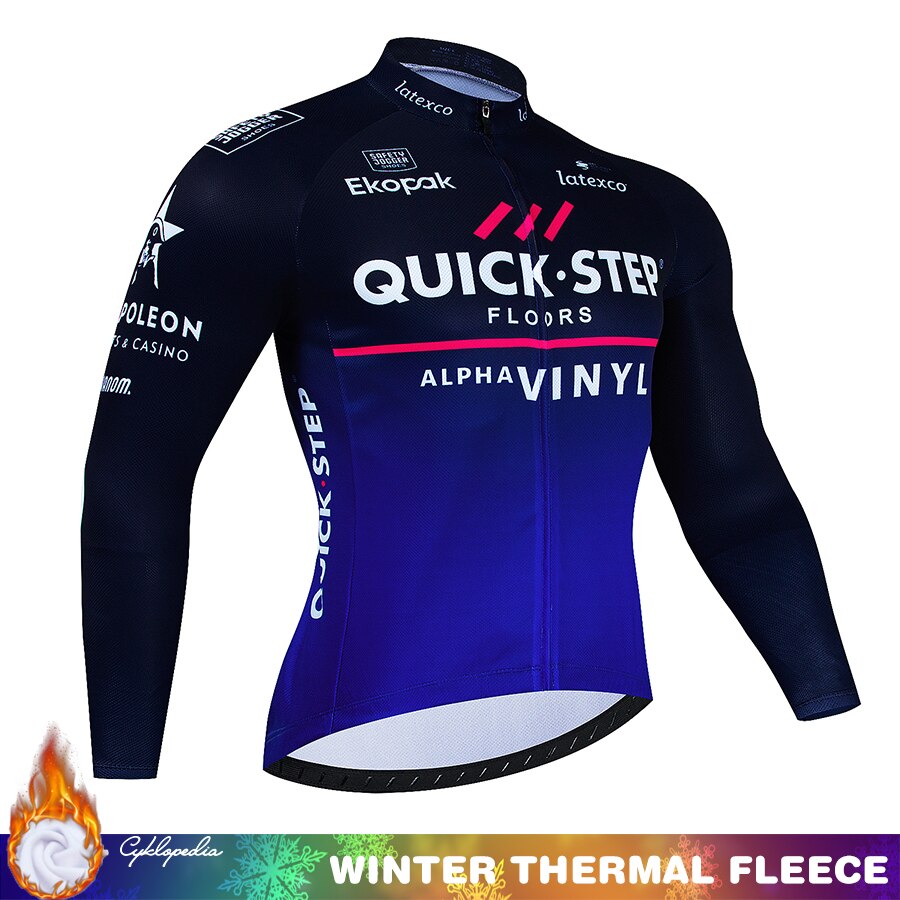 Quick Step Warm Winter Thermal Fleece Cycling Sets