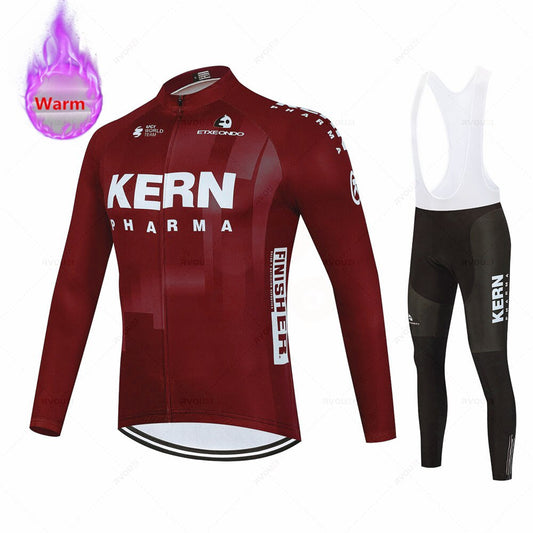 Kern Pro Team Winter Thermal Fleece Cycling Set