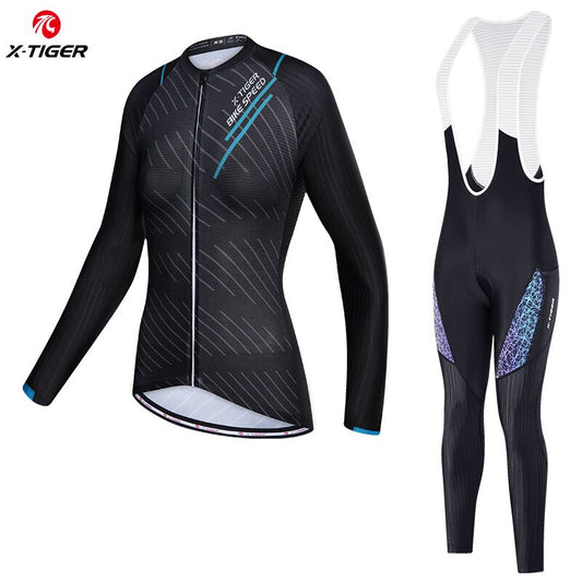 X-TIGER Women Cycling Long Jersey Set