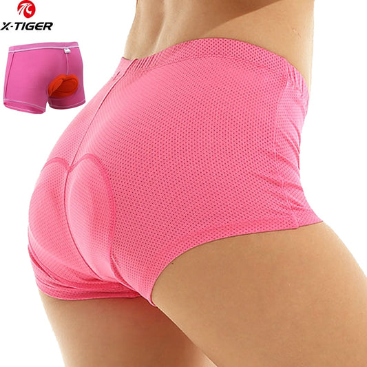 X-TIGER Women Cycling Underwear 3D Gel Padded Riding Shorts