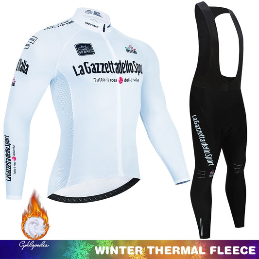 Tour Of Italy Winter Thermal Fleece Cycling jersey Set