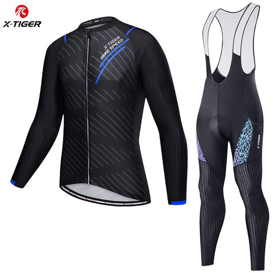 X-TIGER Men Bicycle Long Sleeves Suit H37