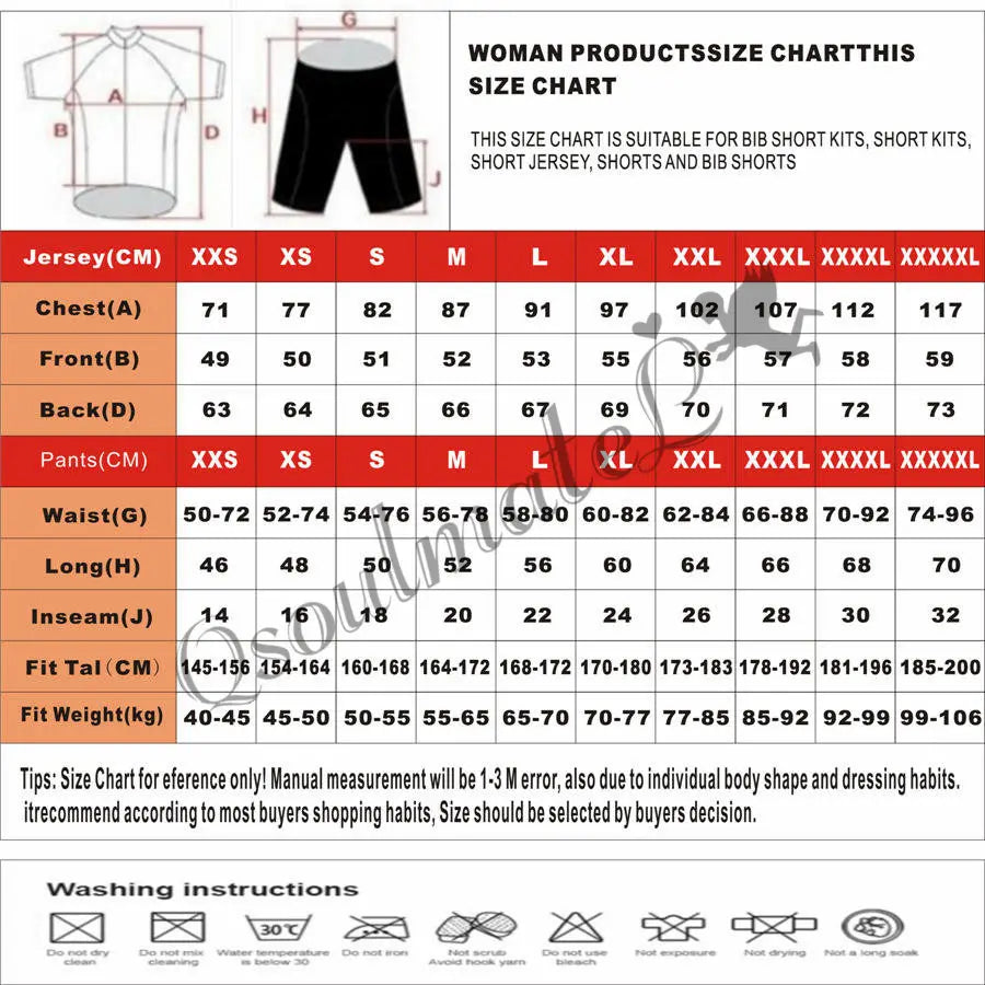 Women's Short-Sleeve Road Cycling Jersey Set