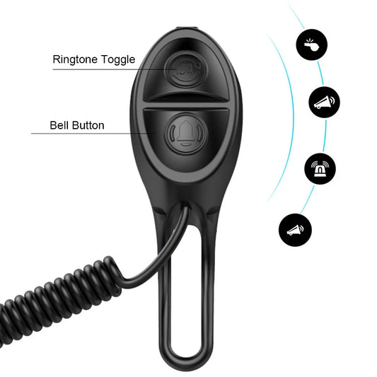 Bicycle Electric Bell USB Rechargeable Handlebar Horn 4 Modes Sound