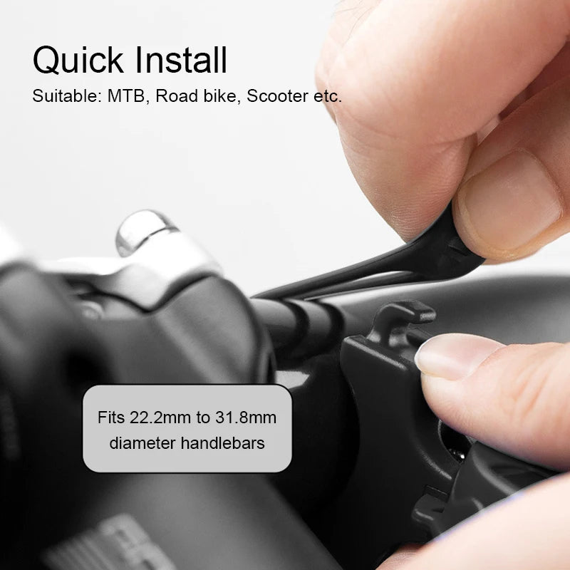 Bicycle Electric Bell USB Rechargeable Handlebar Horn 4 Modes Sound