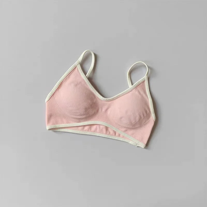 Seamless Color-Block High-Support Sports Bra