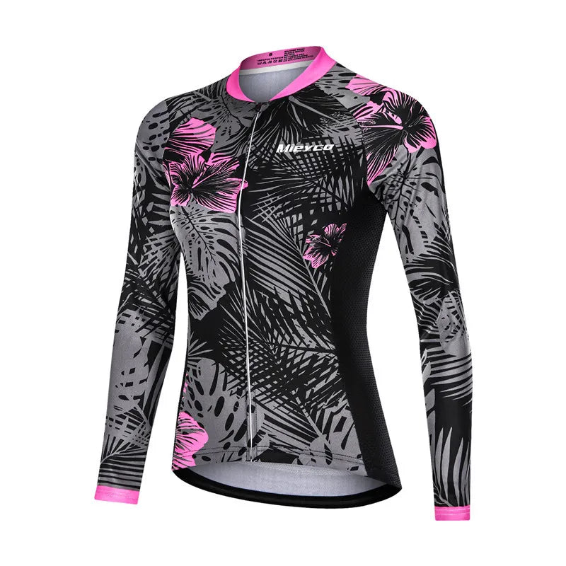 Women's Long-Sleeve Road & MTB Cycling Jersey
