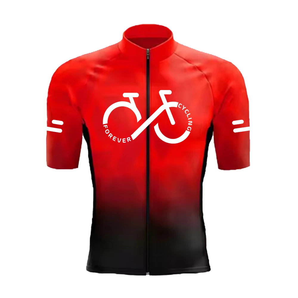 Men's Gradient Short-Sleeve Cycling Jersey Set