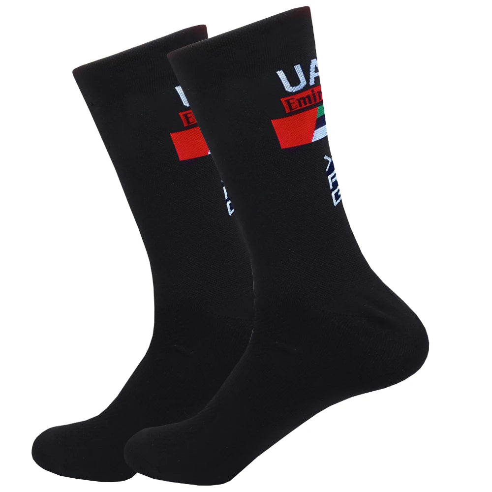 Pro Team-Inspired Breathable Mesh Cycling Socks