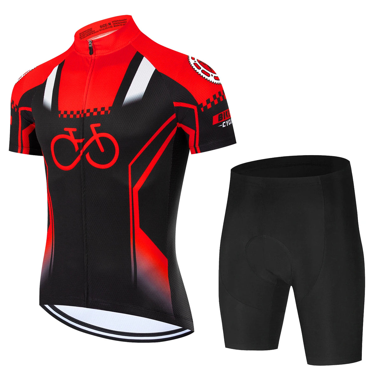 Pro Team-Inspired Cycling Jersey & Shorts Set