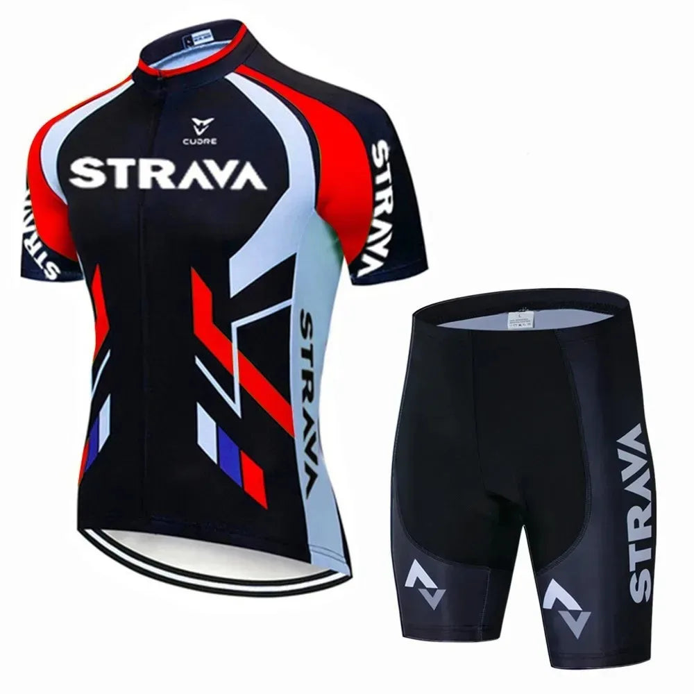 Strava Bicycles Cycling Jersey Set