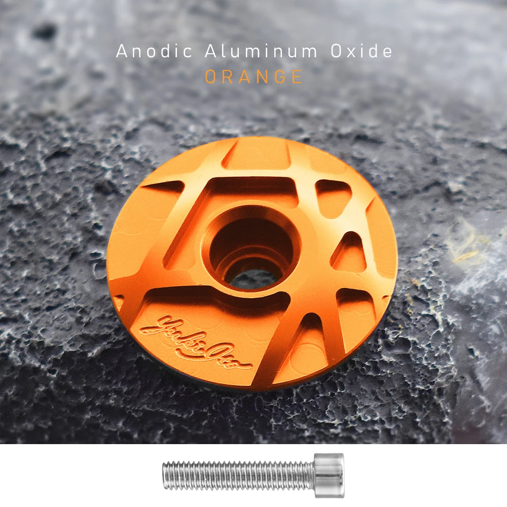 Bicycle Headset Cap Cover CNC with Screw for 28.6mm Fork Head Tube