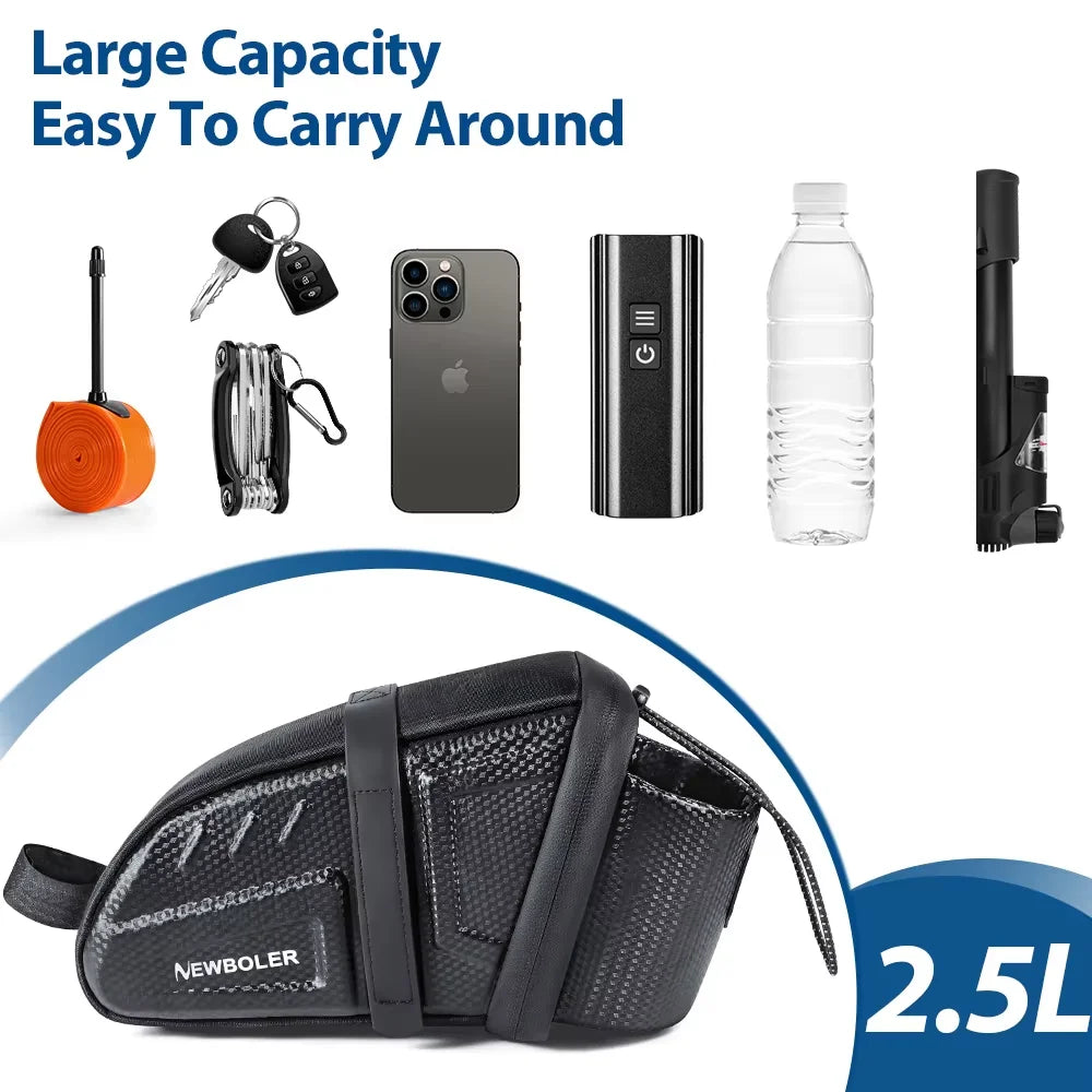 Waterproof Bicycle Saddle & Bottle Bag