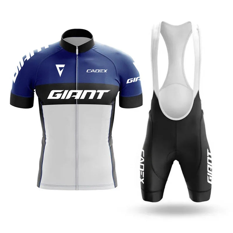 Giant Team-Inspired Short-Sleeve Road Cycling Jersey