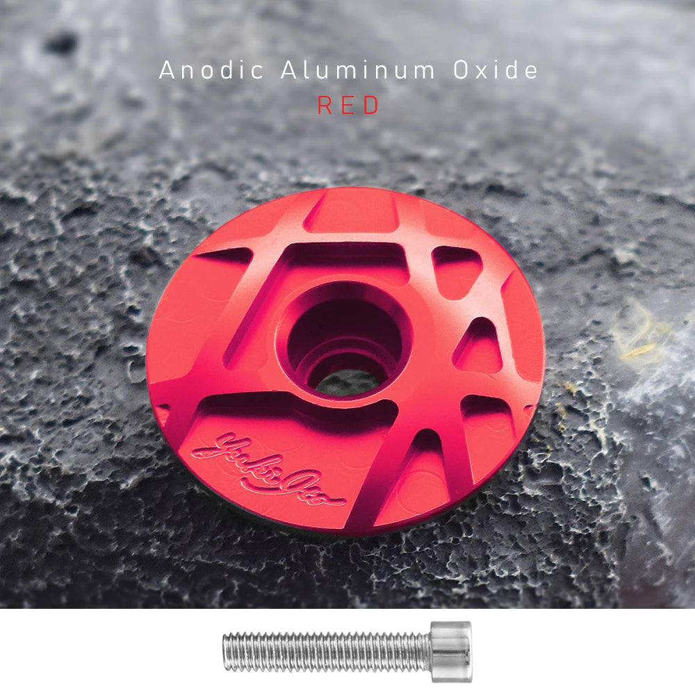 Bicycle Headset Cap Cover CNC with Screw for 28.6mm Fork Head Tube