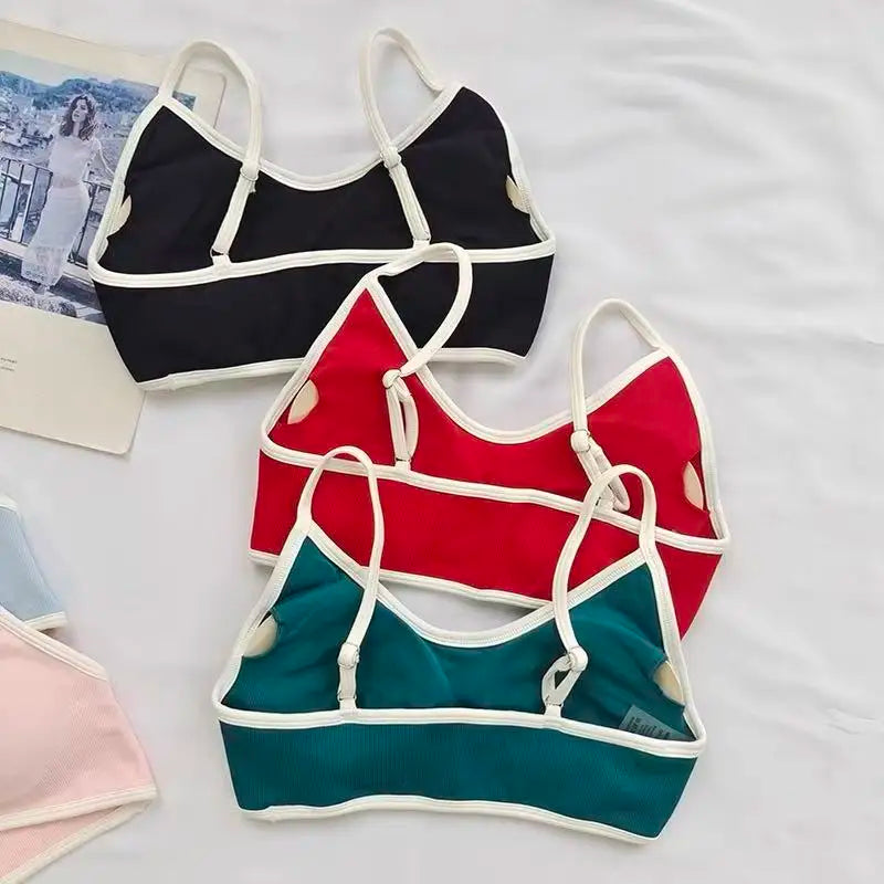 Seamless Color-Block High-Support Sports Bra