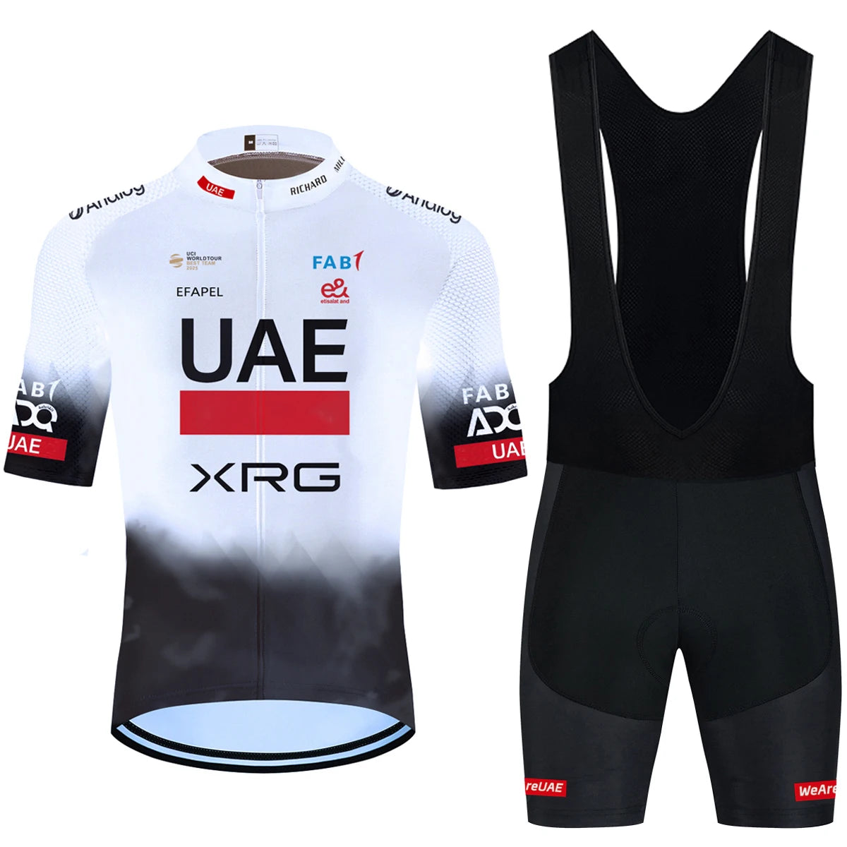 UAE Team-Inspired Cycling Jersey & Shorts Set