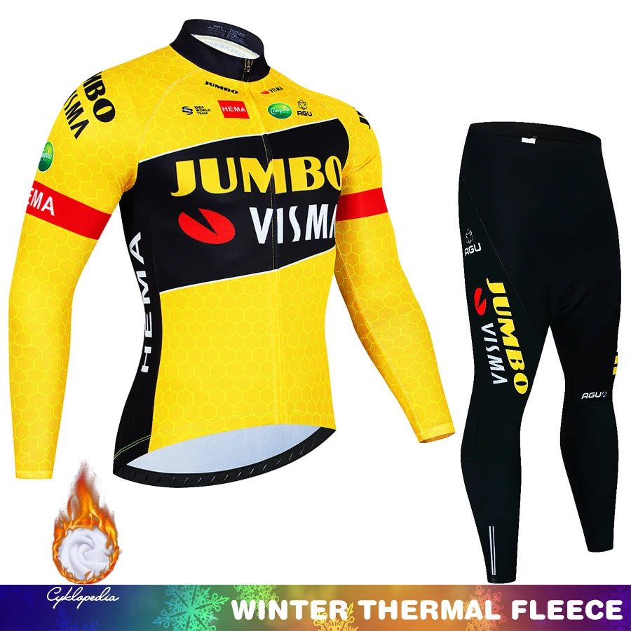 Jumbo Visma Fleece Thermal Set