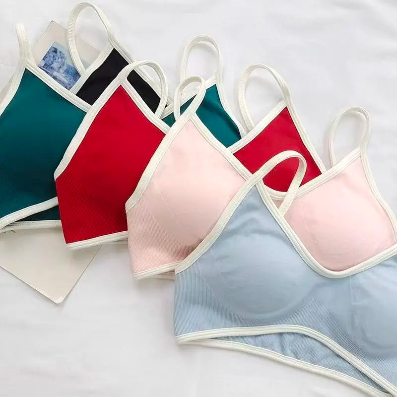 Seamless Color-Block High-Support Sports Bra