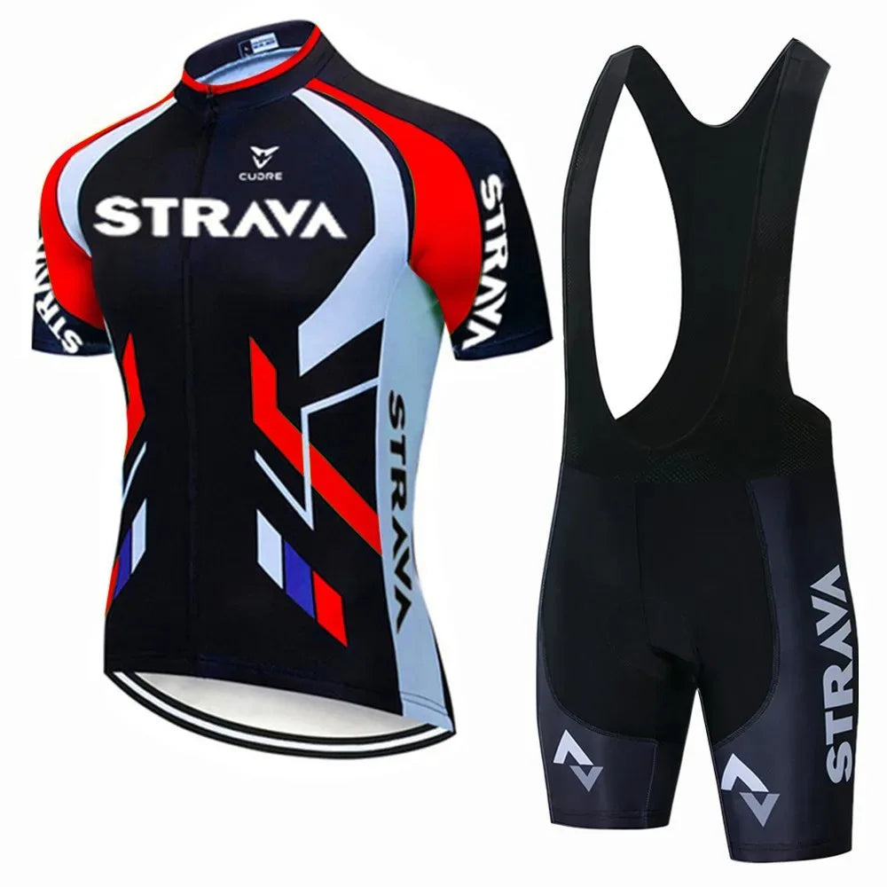 Strava Bicycles Cycling Jersey Set