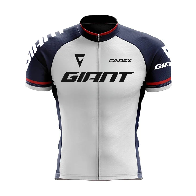 Giant Team-Inspired Short-Sleeve Road Cycling Jersey